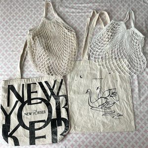 Bundle of 4 Reusable Tote Bags